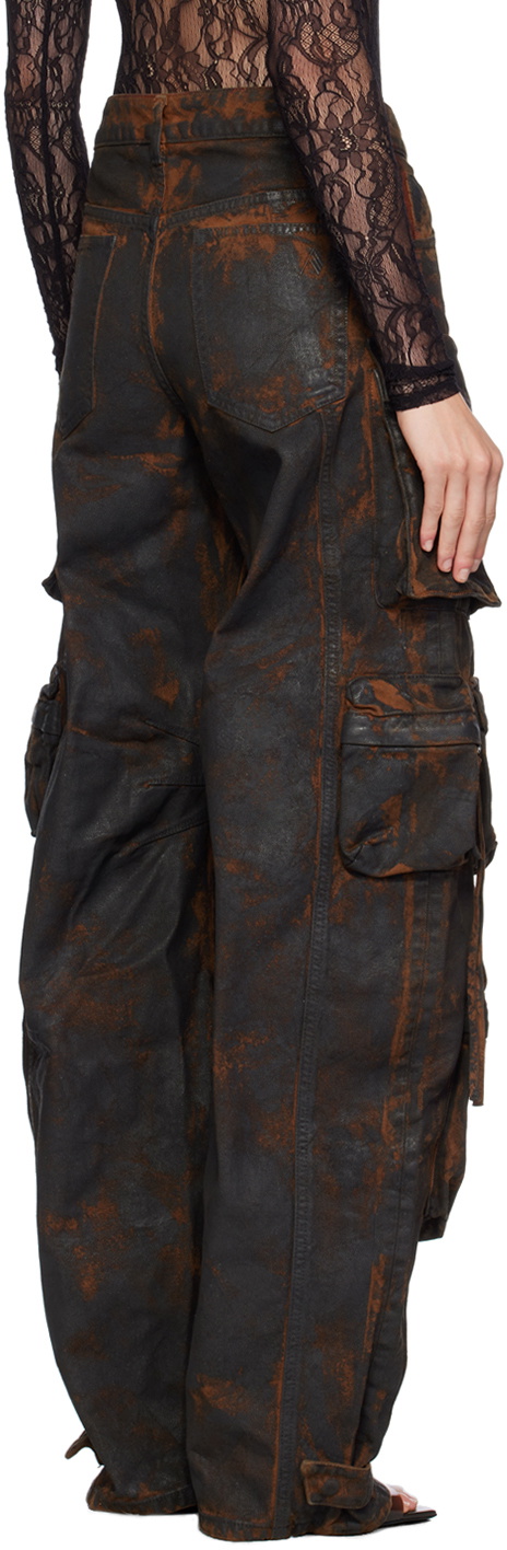 The Attico SSENSE Exclusive Red & Black Fern Jeans The Attico