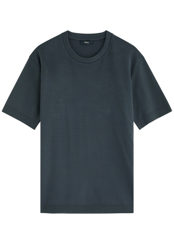 Photo: Herno Jersey T-shirt Navy