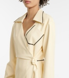 Nanushka - Berna faux leather wrap midi dress