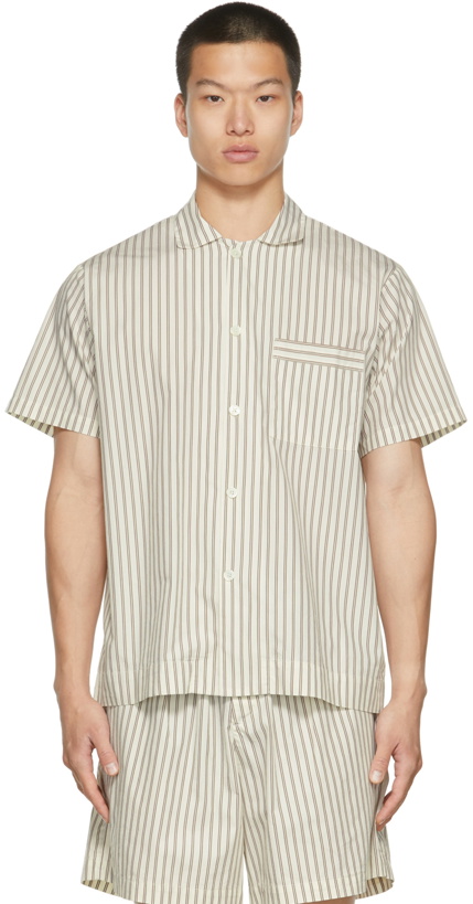 Photo: Tekla Poplin Striped Pyjama Shirt