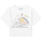 Casablanca Women's Jeu de Crayon Baby T-Shirt in White