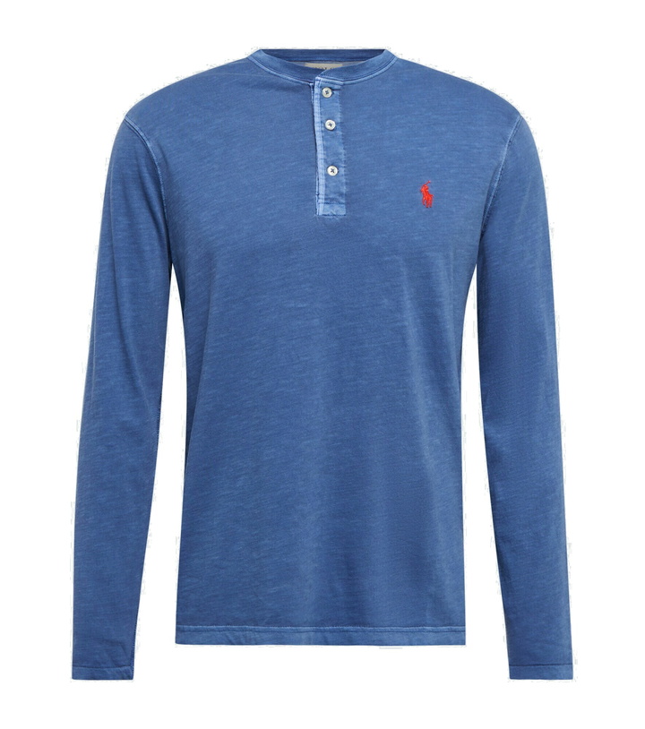 Photo: Polo Ralph Lauren - Cotton jersey Henley shirt