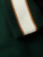 Golden Bear - Byron Striped Padded Wool-Blend Felt Varsity Jacket - Green