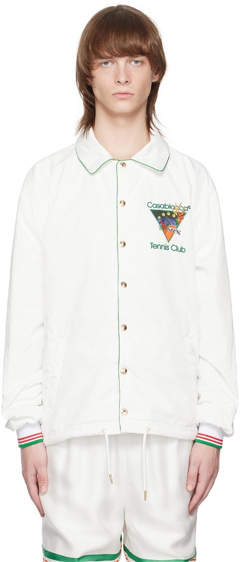 Photo: Casablanca White 'Tennis Club' Jacket