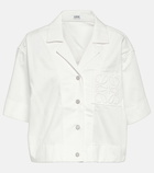 Loewe Anagram cropped denim shirt