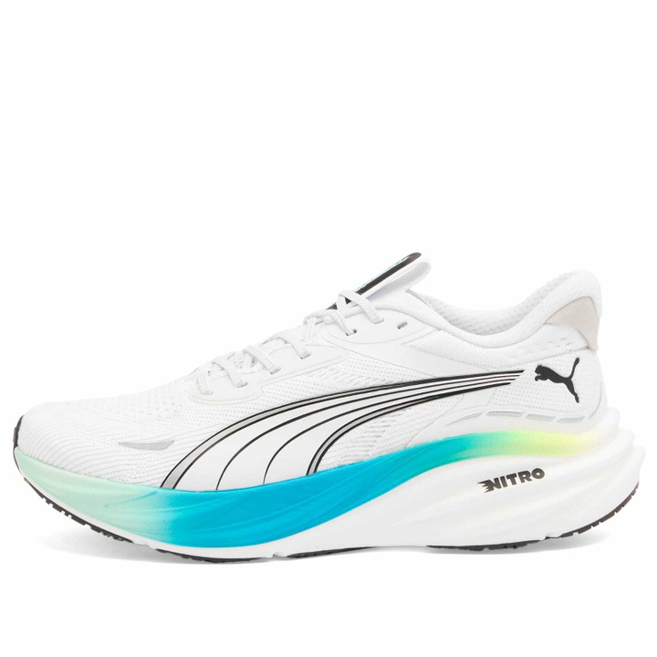 Photo: Puma Magnify NITRO 3 Sneaker in White/Mint Melt