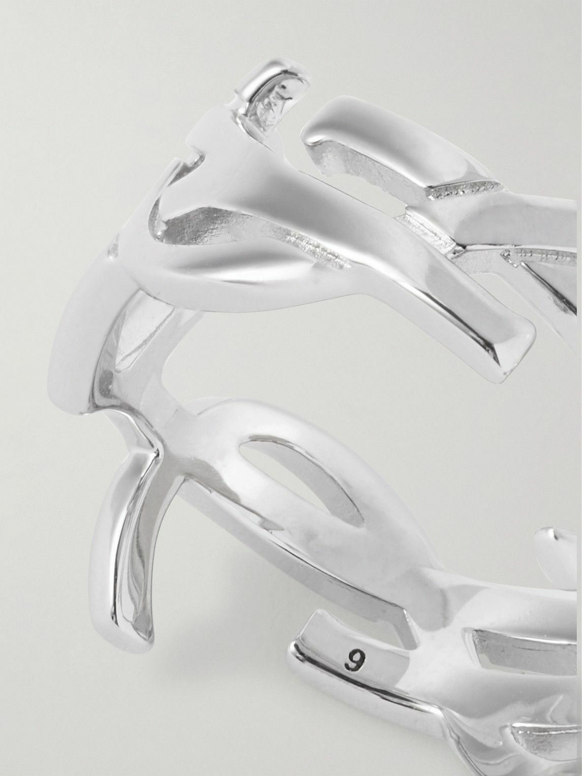 SAINT LAURENT - Cassandre Silver-Tone Ring - Silver Saint