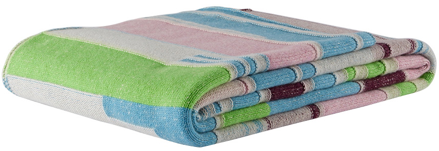 The Elder Statesman Multicolor Mix 'N' Marl Blanket