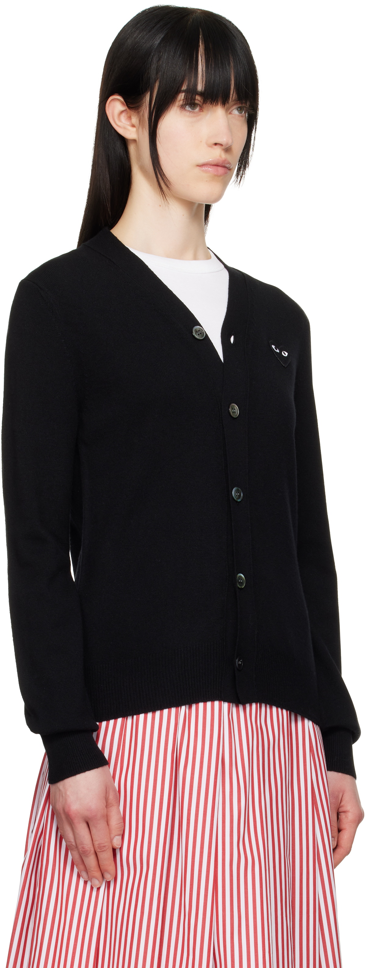 COMME des GARÇONS PLAY Black Heart Cardigan