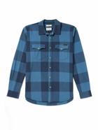 Nudie Jeans - George Checked Cotton-Twill Western Shirt - Blue