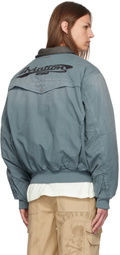 C2H4 Blue Mechanist Quilted Jacket