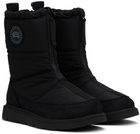 Canada Goose Black Crofton Fold-Down Puffer Boots