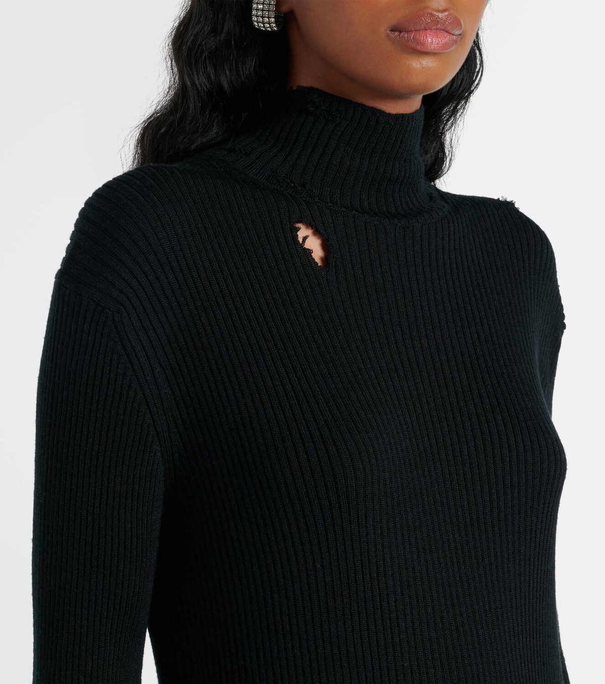 Balenciaga Wool-blend midi dress