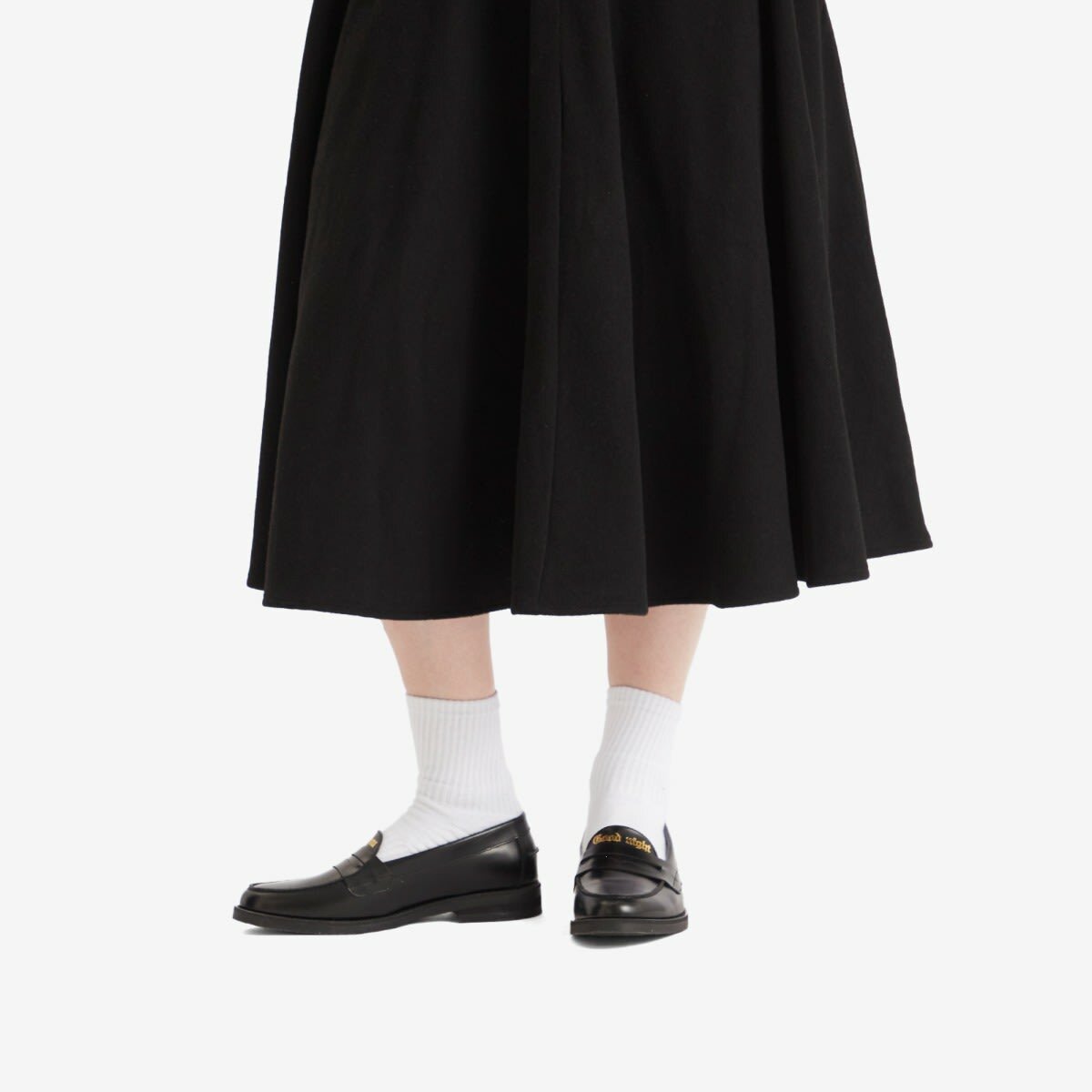 Duke + Dexter Women's Wilde Thank You, Good Night Penny Loafer in Black