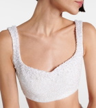 Clio Peppiatt Venus embellished bra top