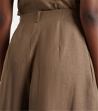 Ralph Lauren Collection Greer linen, cashmere, and silk wide-leg pants