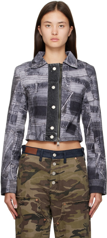 Photo: Andersson Bell Gray Printed Denim Jacket