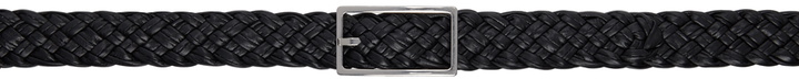 Photo: Bottega Veneta Black Intrecciato Belt