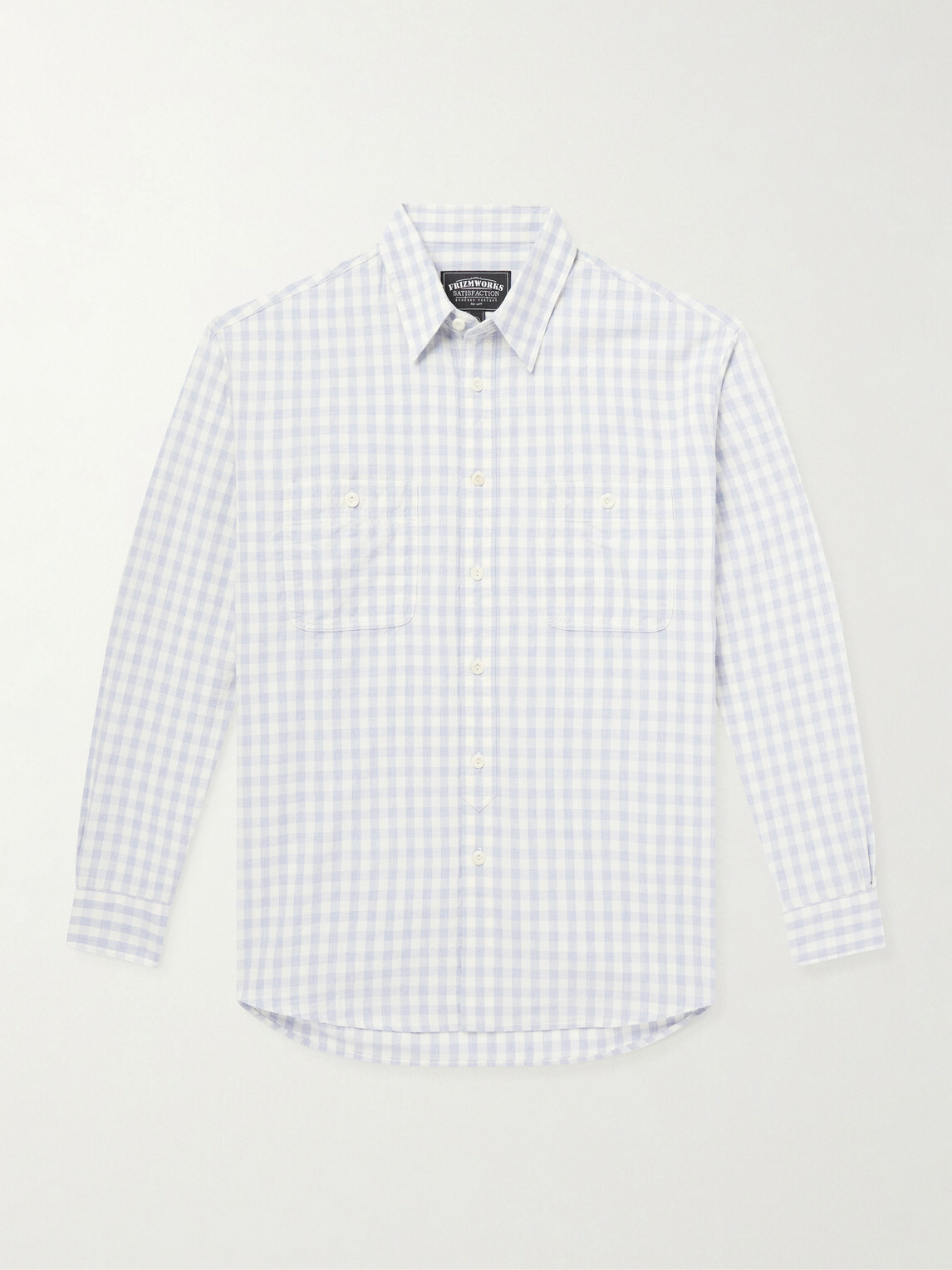 FrizmWORKS - Checked Cotton Shirt - Blue