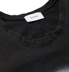 Rhude - Printed Washed Cotton-Jersey T-Shirt - Men - Black