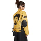 LU'U DAN BRUCE LEE x LỰU ĐẠN Yellow Legacy Moto L-D Leather Jacket