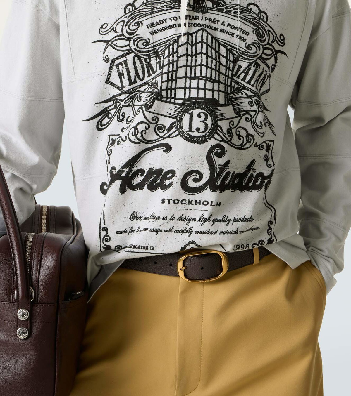 Acne Studios Logo cotton polo shirt