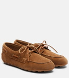 Hogan H693 suede boat shoes