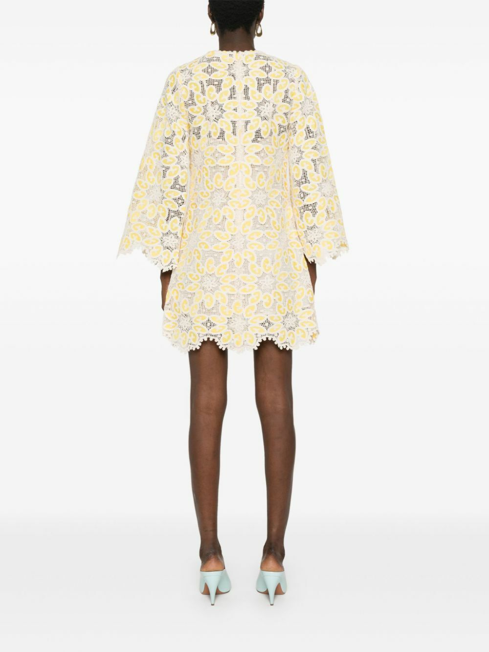 ZIMMERMANN Golden Lace Mini Dress Zimmermann