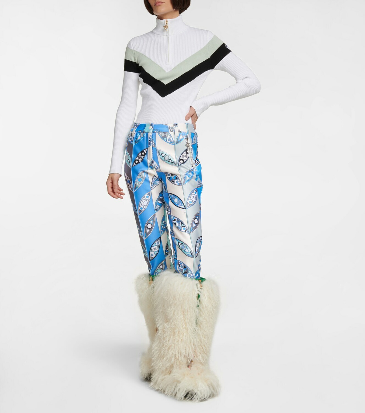 Pucci - x Fusalp ribbed-knit half-zip sweater Emilio Pucci