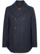 Loro Piana - Caldwell Virgin Wool and Cashmere-Blend Peacoat - Blue