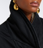 Isabel Marant Pimia fleece-trimmed denim jacket