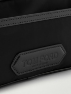 TOM FORD - Leather-Trimmed Shell Wash Bag