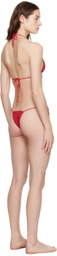 Akoia SSENSE Exclusive Red Manik Bikini
