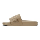Off-White Taupe Industrial Slides