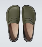 Loewe Campo leather penny loafers