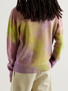 The Elder Statesman - Tie-Dyed Cashmere Sweater - Purple