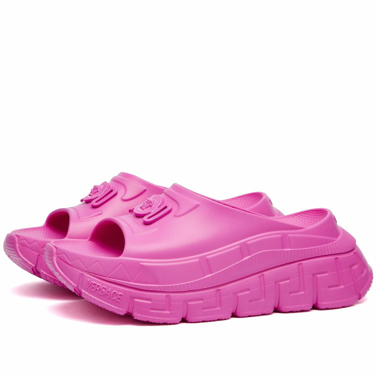 Versace Women's Platform Slides in Pink Versace