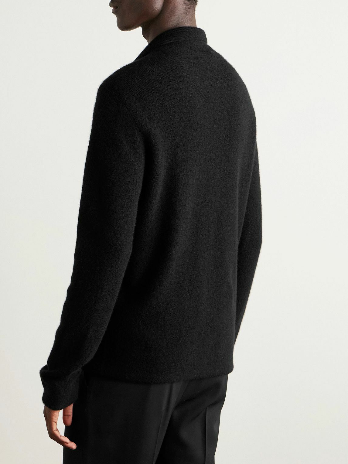 The Row - Tiger Cashmere Polo Sweater - Black