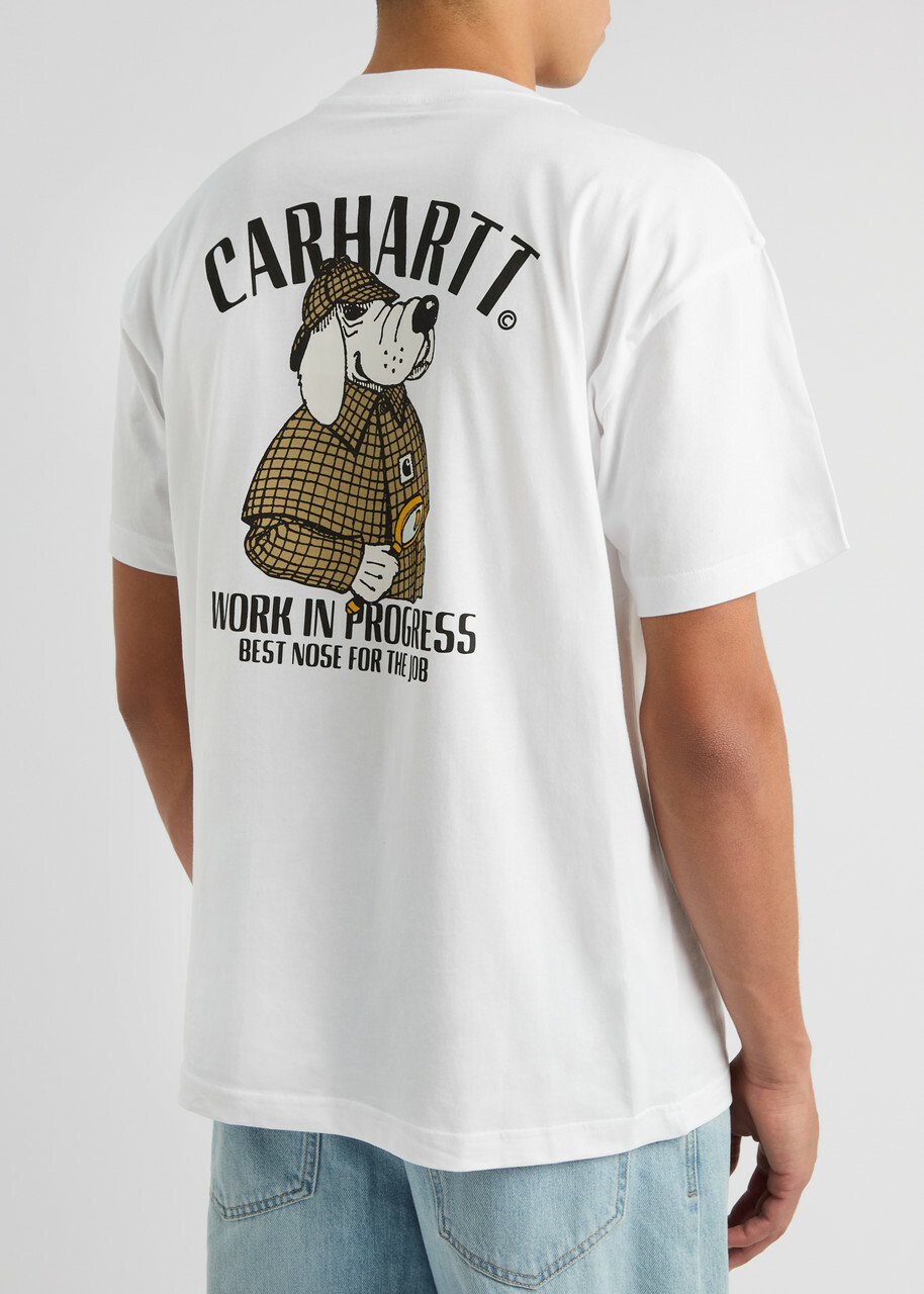 Carhartt Wip Inspector Printed Cotton T-shirt White Carhartt WIP
