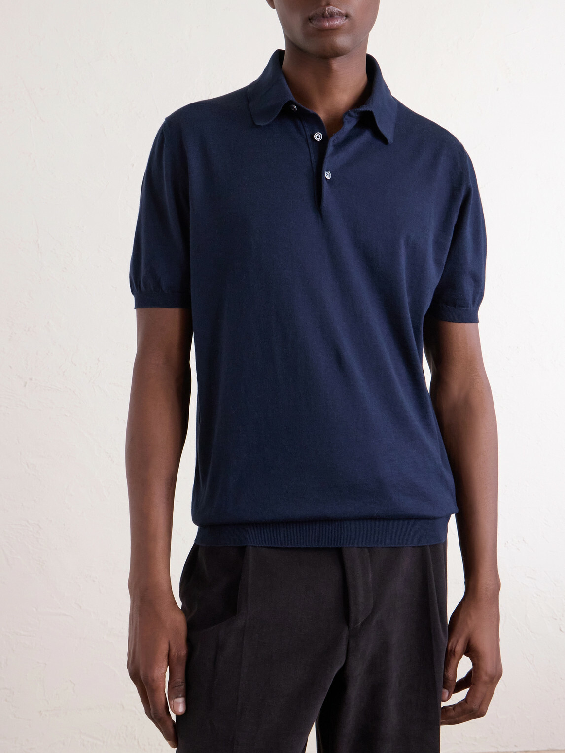 Kiton - Cotton Polo Shirt - Blue