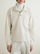 TOM FORD - Cotton, Silk and Cashmere-Blend Sweatshirt - Gray