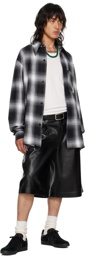 LU'U DAN Black & White Check Shirt