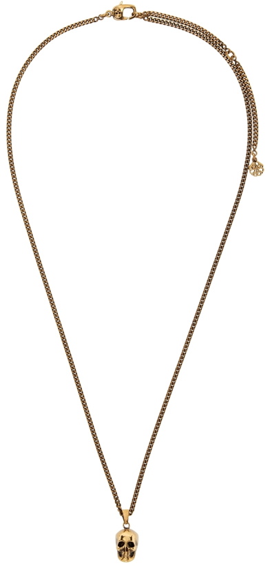 Photo: Alexander McQueen Gold Skull Necklace