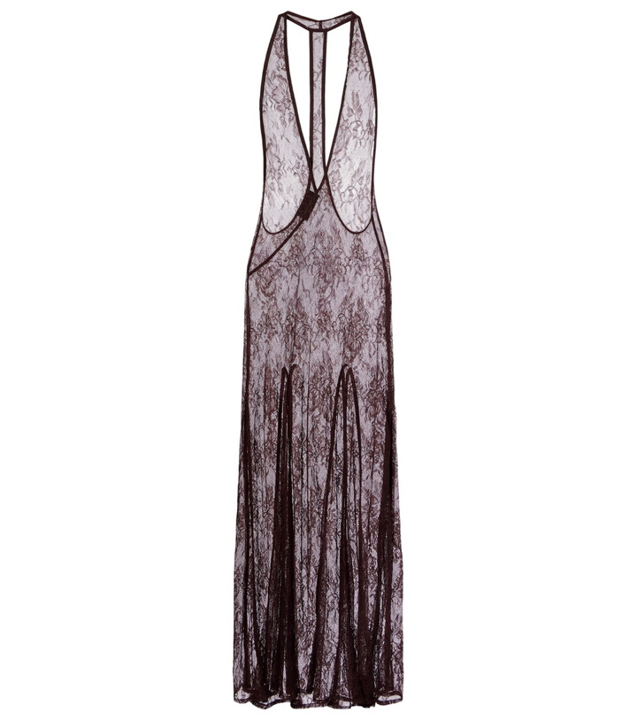 Photo: Adriana Degreas Sheer open-back lace maxi dress