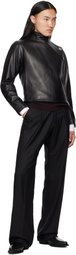 Enfants Riches Déprimés Black Fencing Leather Jacket