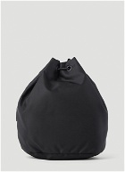 Phoebe Drawstring Pouch Bag in Black