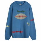 BODE Men's Spirit Sweater in Blue