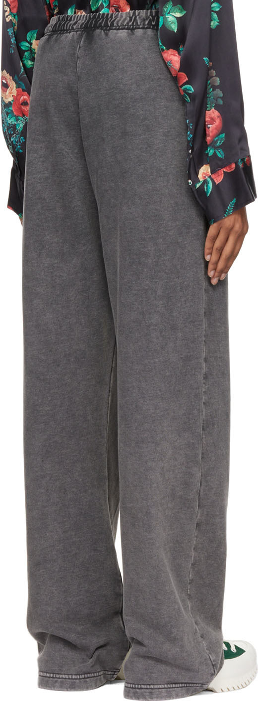 R13 Gray Wide-Leg Lounge Pants