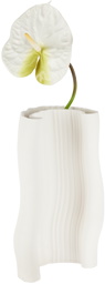 ferm LIVING Off-White Moire Vase