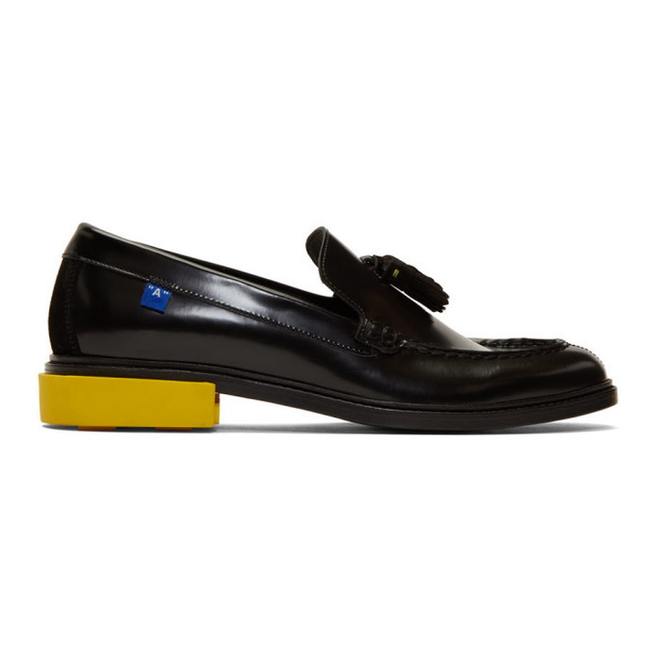 Photo: Off-White Black Leather Tassel Loafers
